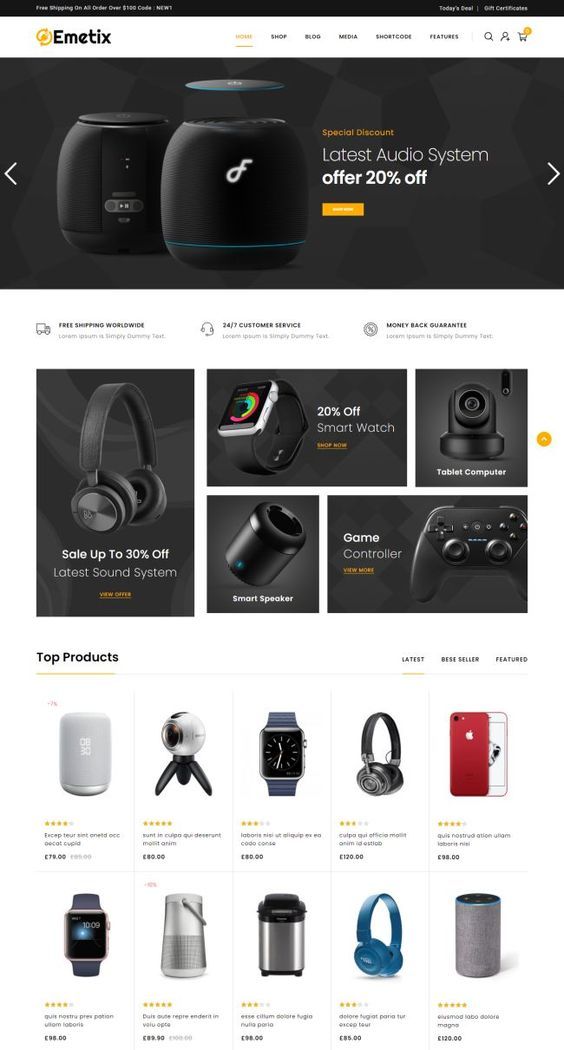 Electronics Store Template 4